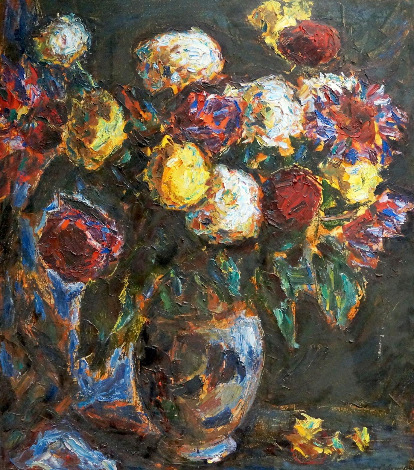 Oil painting Roses M. A. Krokhmalev