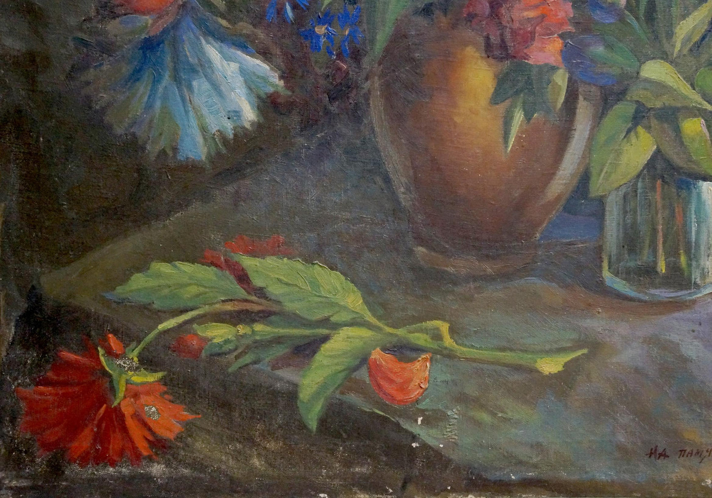 Oil painting Roses M. A. Krokhmalev