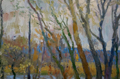 Oil painting Autumn landscape Alexander Minka
