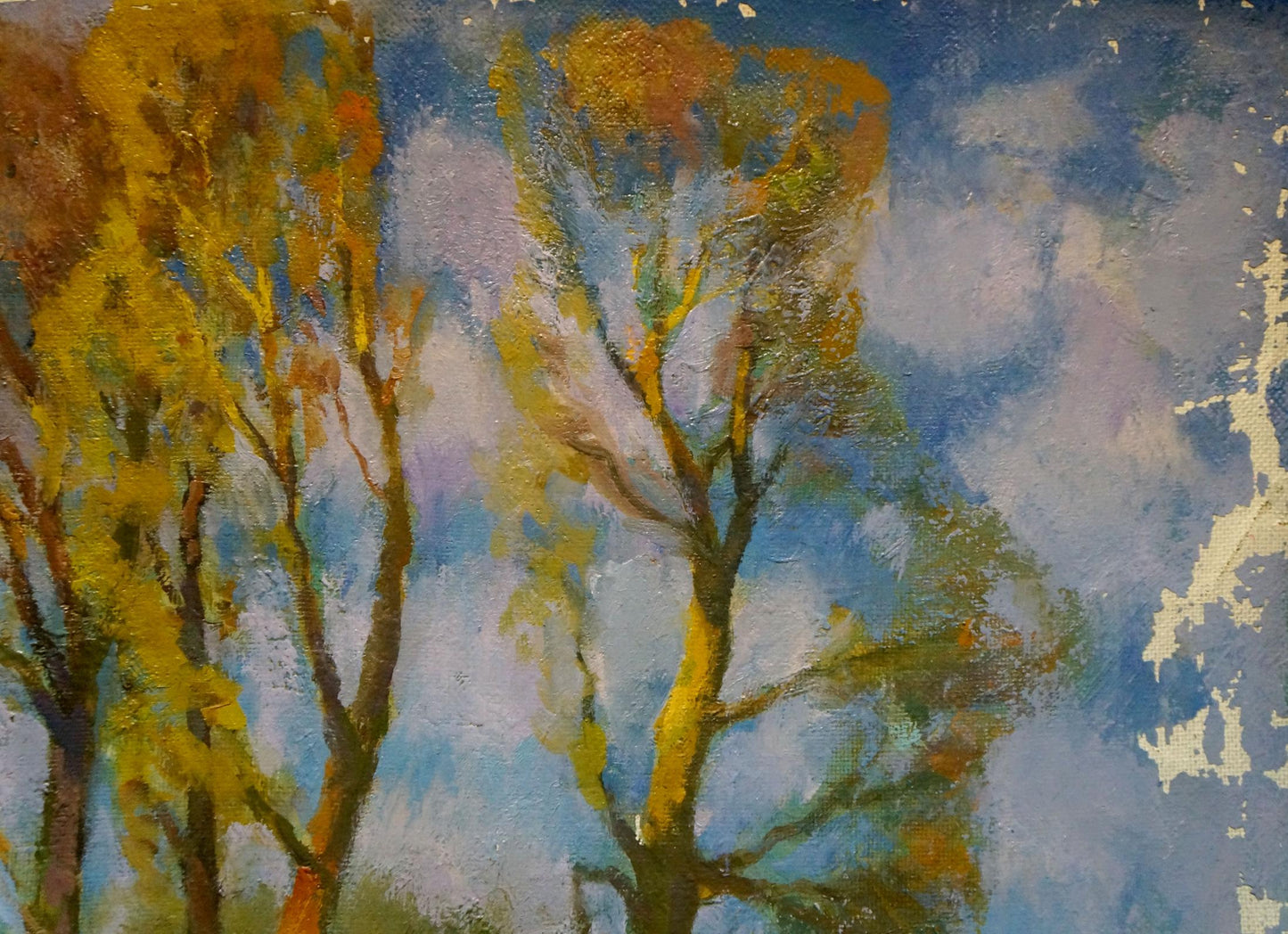 Oil painting Autumn trees Minka Alexander Fedorovich