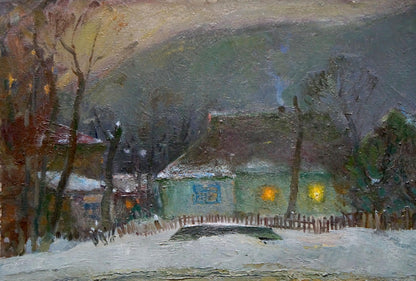 Oil painting Winter's tale Minka Alexander Fedorovich
