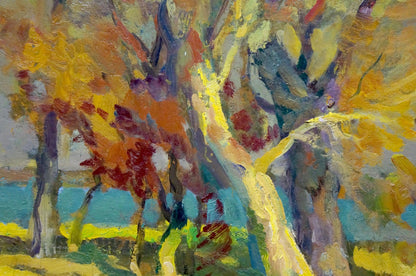 Oil painting Gold autumn Minka Alexander Fedorovich