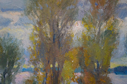 Oil painting Sudden autumn Alexander Minka