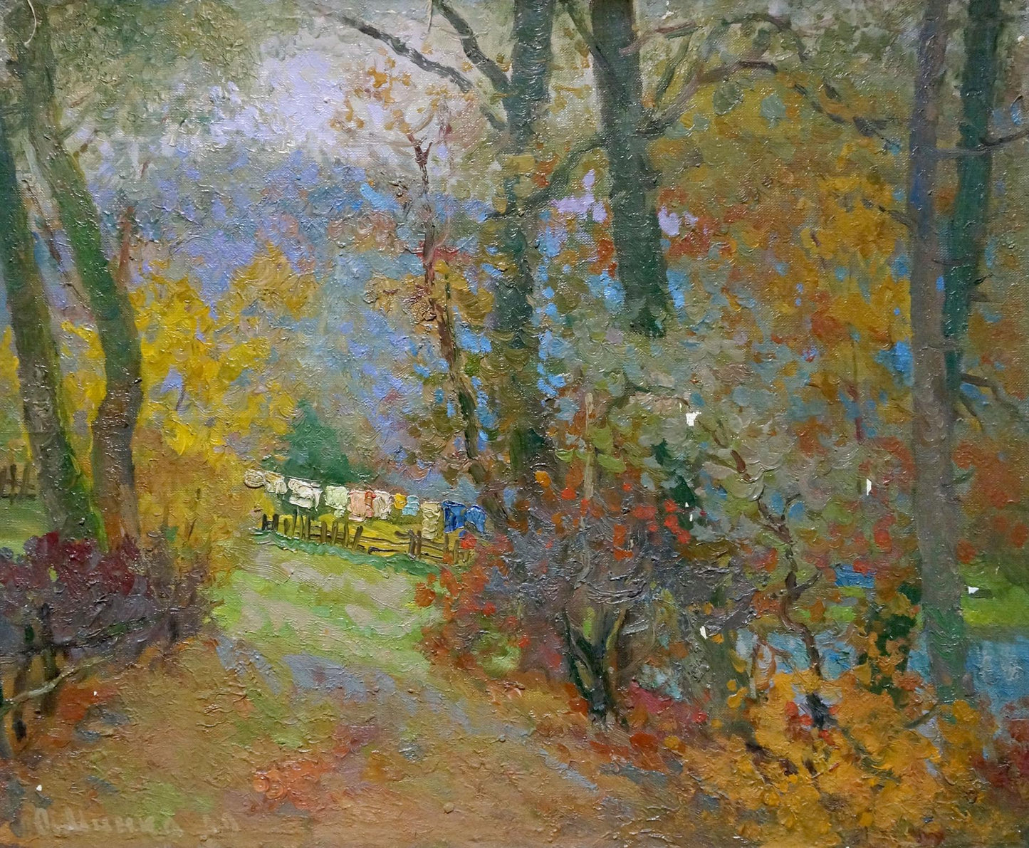 Oil painting In the country Minka Alexander Fedorovich