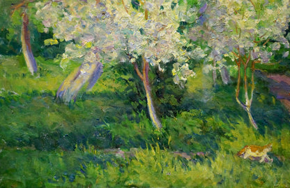 Oil painting The garden has blossomed Galkun Tatiana Dmitrievna