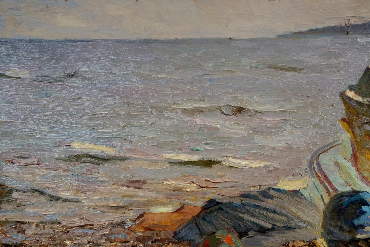 Oil painting On the shore Kuts Vladimir Vladislavovich