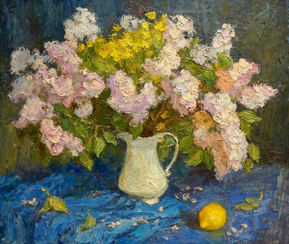 Oil painting Flowers Olkhov Vladimir Nikolaevich