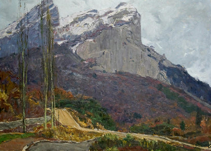 Oil painting Mountain landscape Peter Kuzmich Stolyarenko