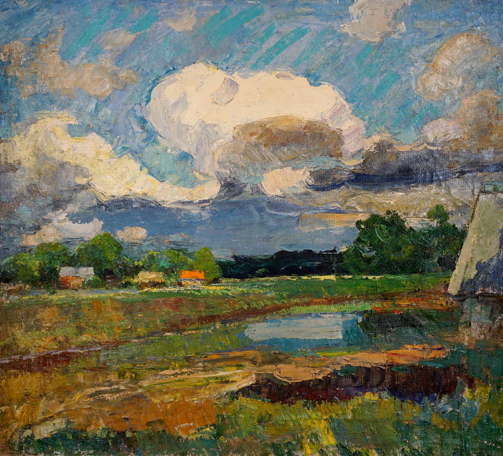 Oil painting Before the rain Sevastyanov Viktor Grigorievich