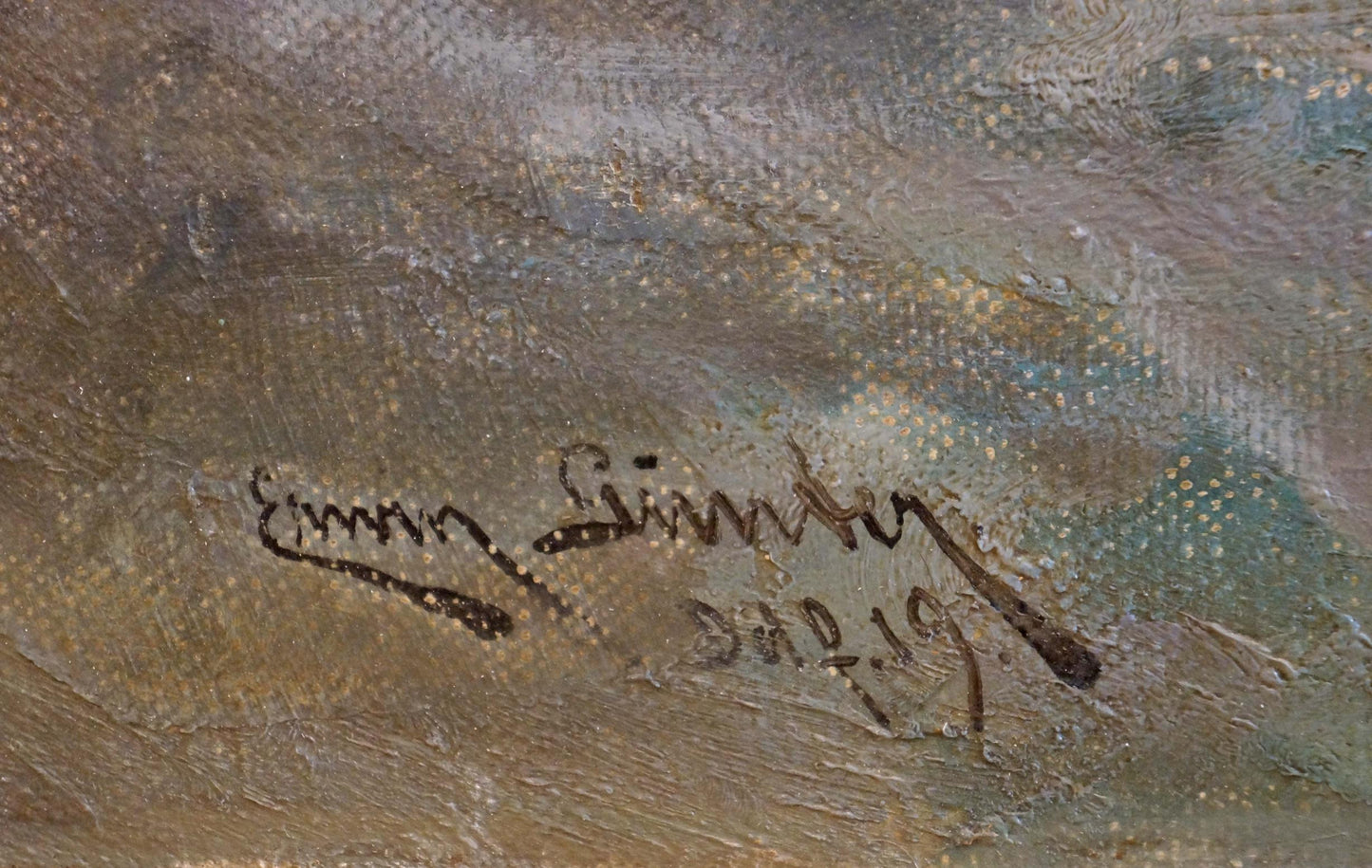 Oil painting Seascape and sunrise European artist