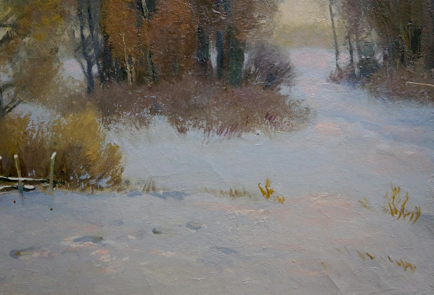 Oil painting Winter came Mynka Alexander Fedorovich