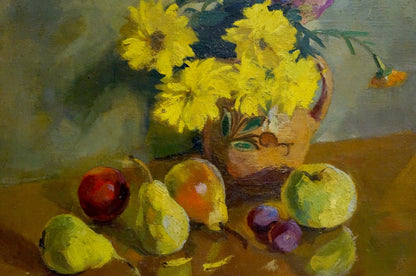Oil painting Flowers D. Serov