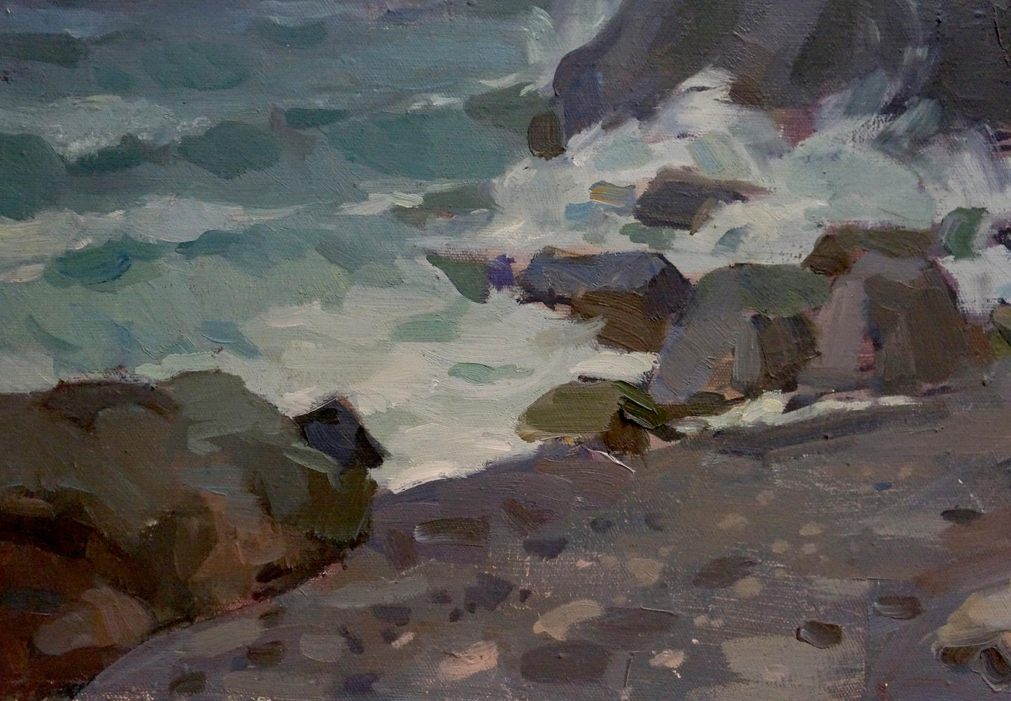 Oil painting Raging sea Puzyr'kov Viktor Grigor'yevich