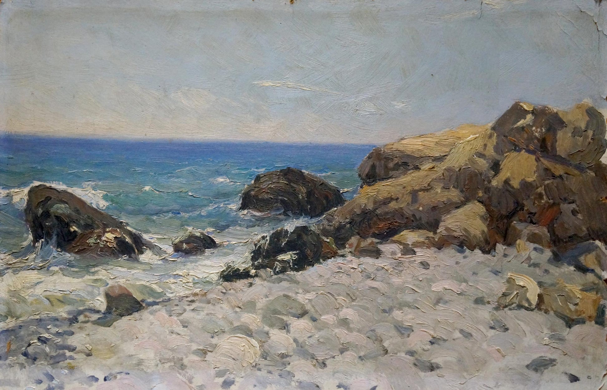 Oil painting Seascape Pyotr Kuzmich Stolyarenko
