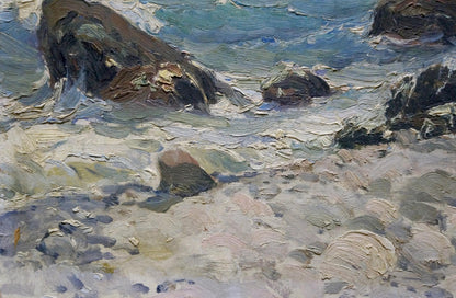 Pyotr Kuzmich Stolyarenko's oil depiction of "Seascape"