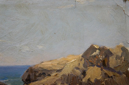 Pyotr Kuzmich Stolyarenko's oil artwork capturing the essence of the sea