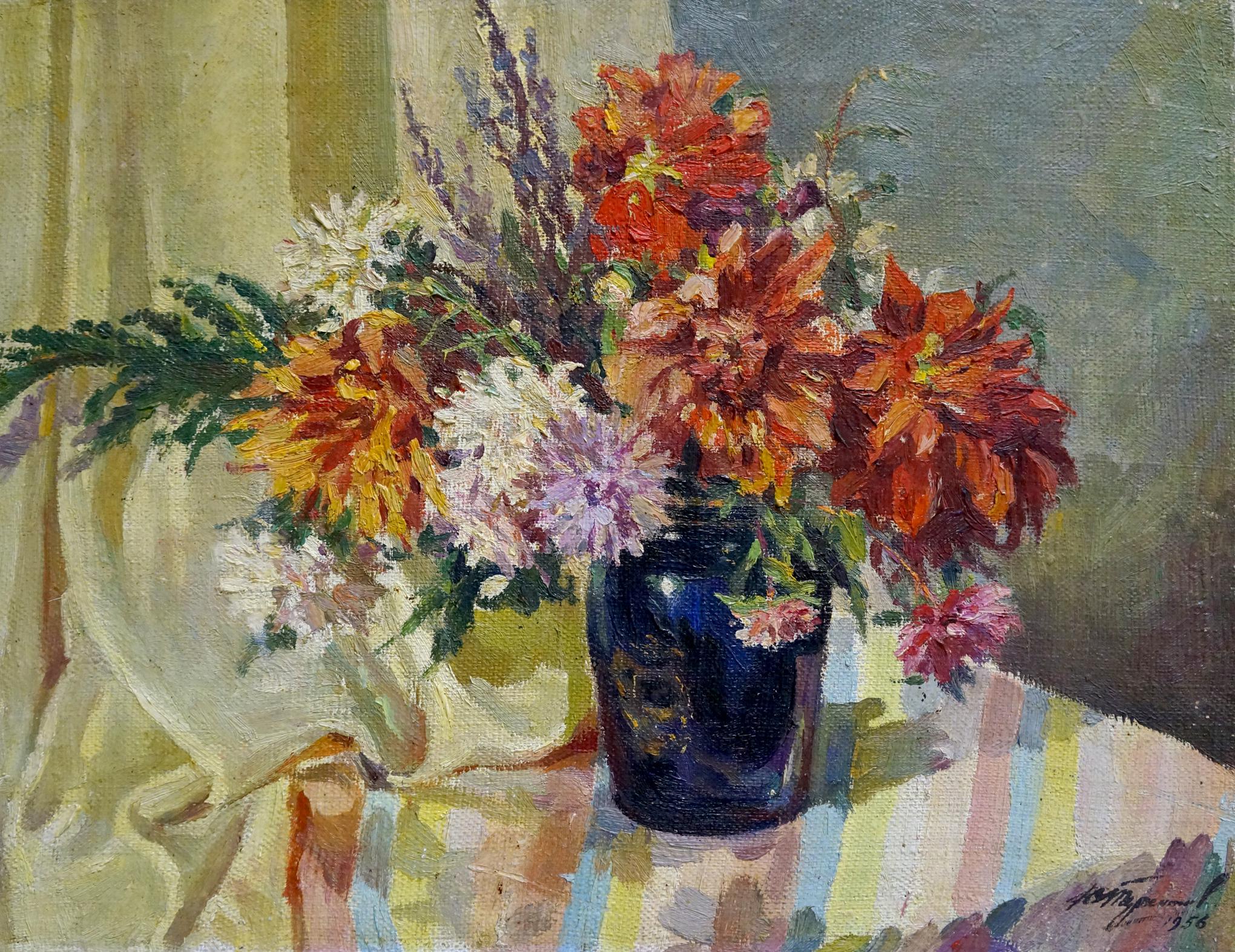 Oil painting Flowers Terentyev Nikolay Pavlovich