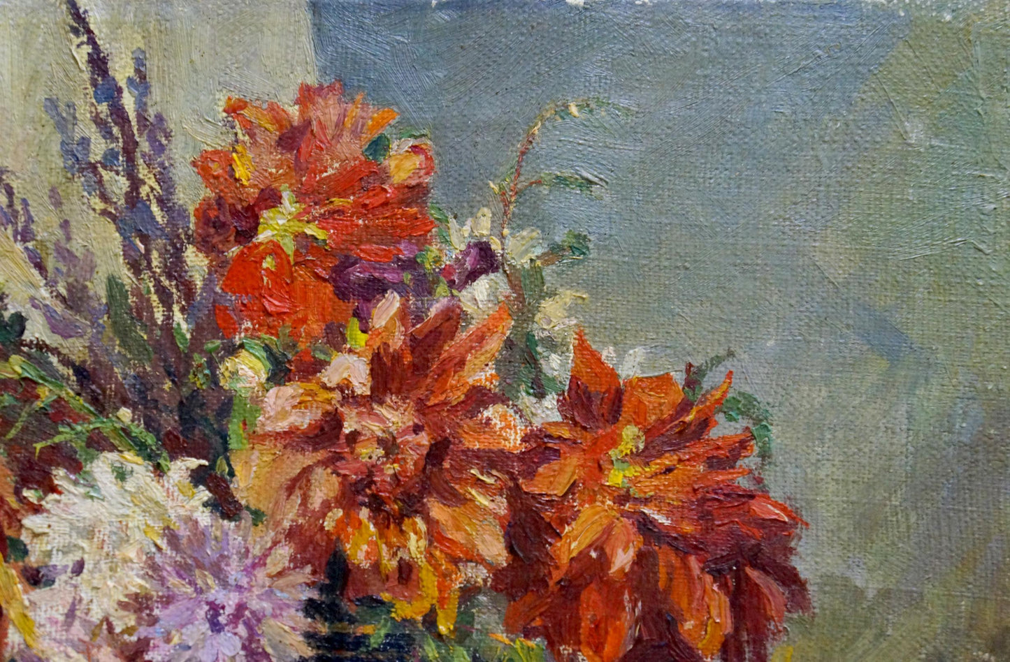 Oil painting Flowers Terentyev Nikolay Pavlovich