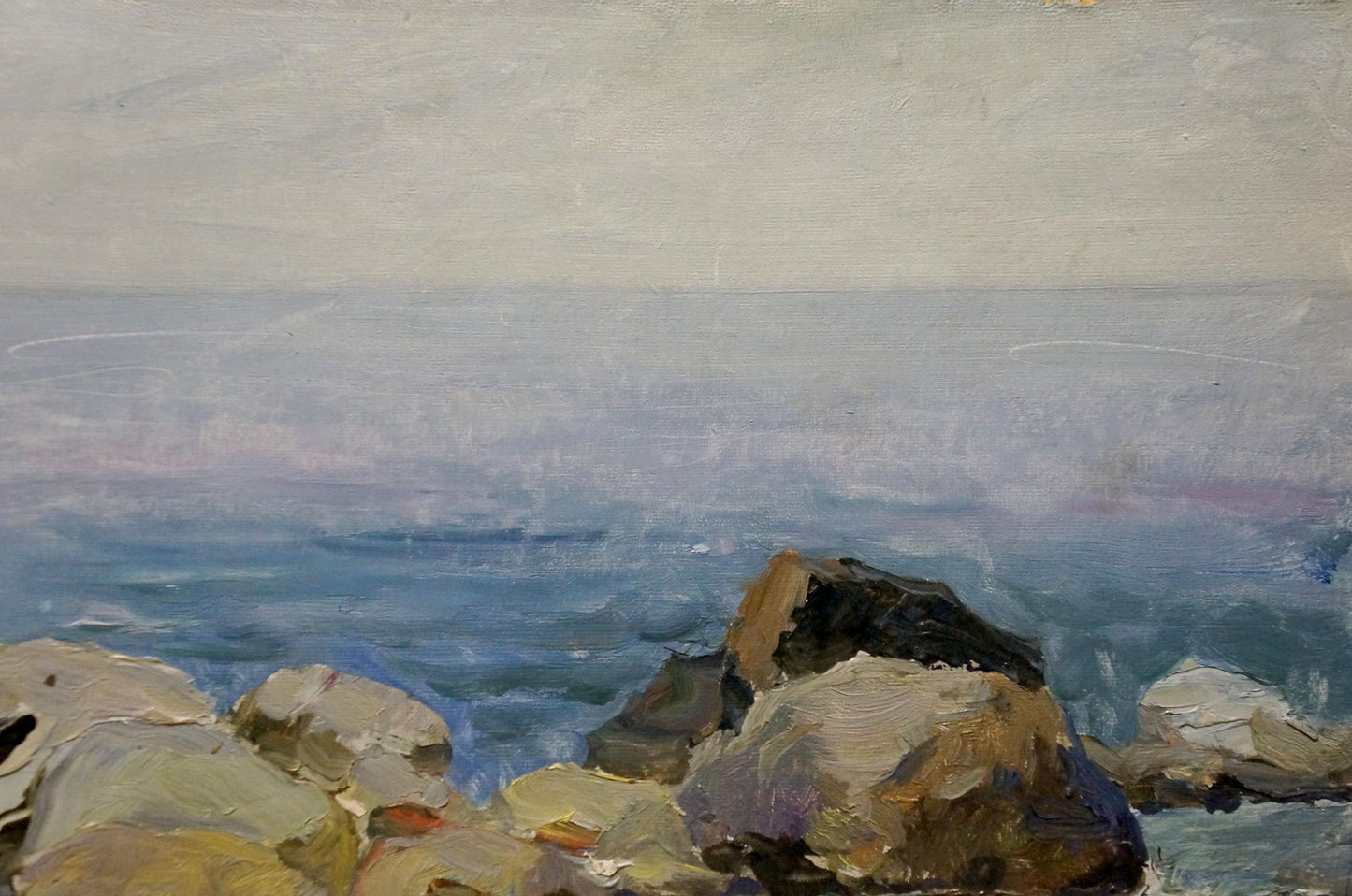 Oil painting Overlooking the sea horizon Petr Sulimenko