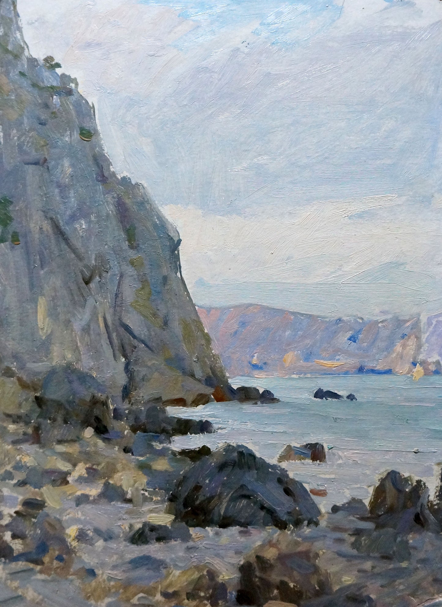 Oil painting Rocky coast Bakaev Sergey Ivanovich