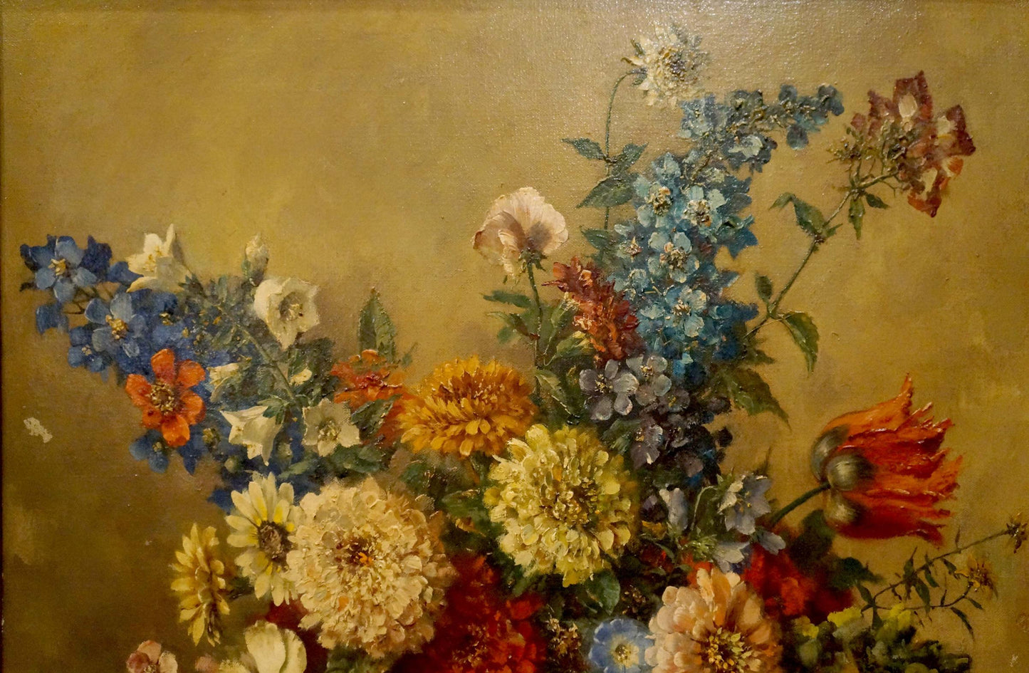 Oil painting Autumn flowers