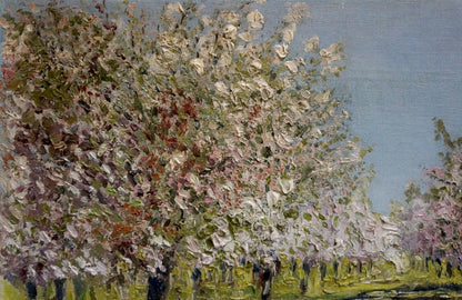 Oil painting Trees are blooming Nevkritiy Denis Nikiforovich