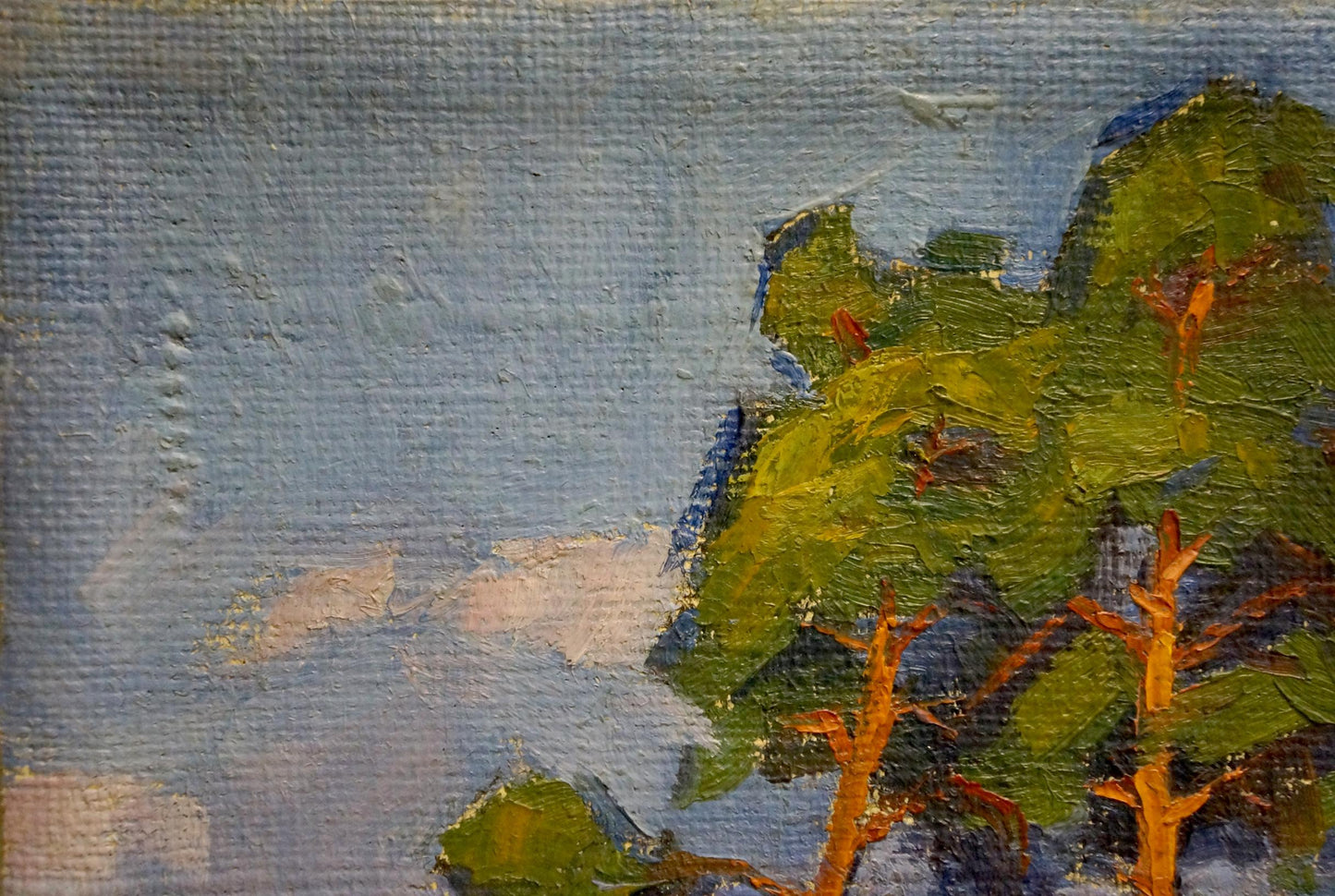 Oil painting Landscape of trees Homko Alexander