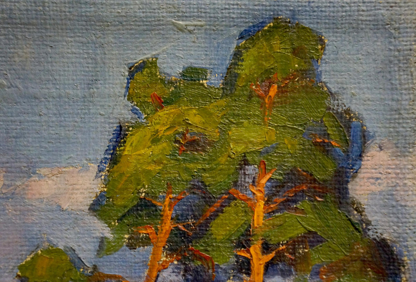 Oil painting Landscape of trees Homko Alexander