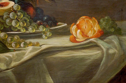 Oil painting Fruit on the table Schlieden M.