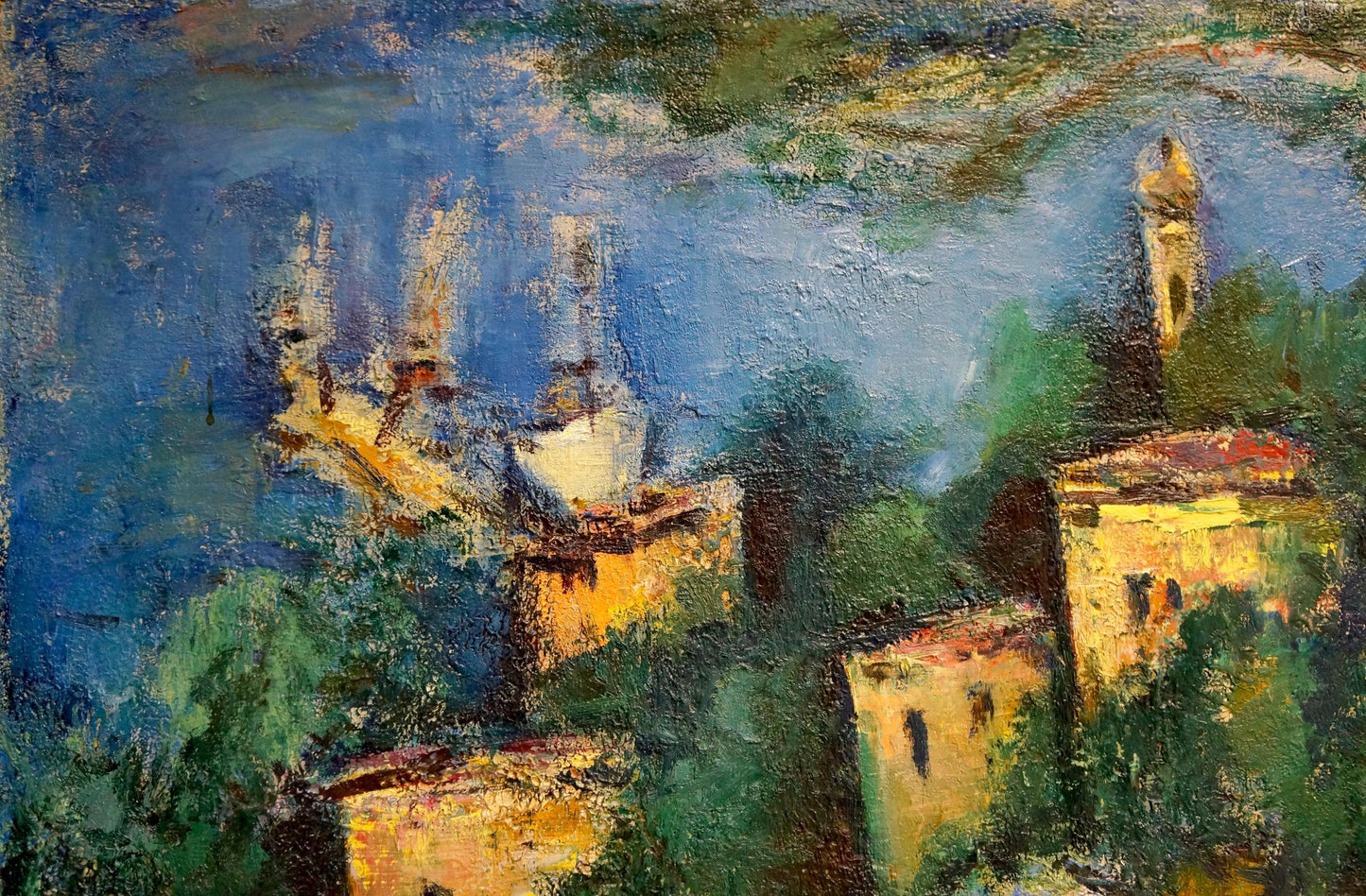 Abstract Oil painting City Karelin Vyacheslav Dmitrievich