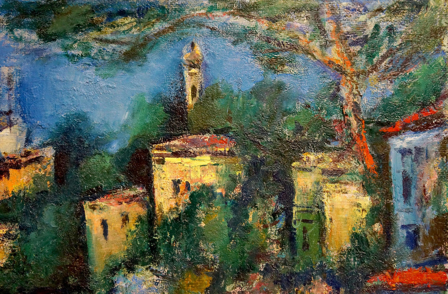 Abstract Oil painting City Karelin Vyacheslav Dmitrievich