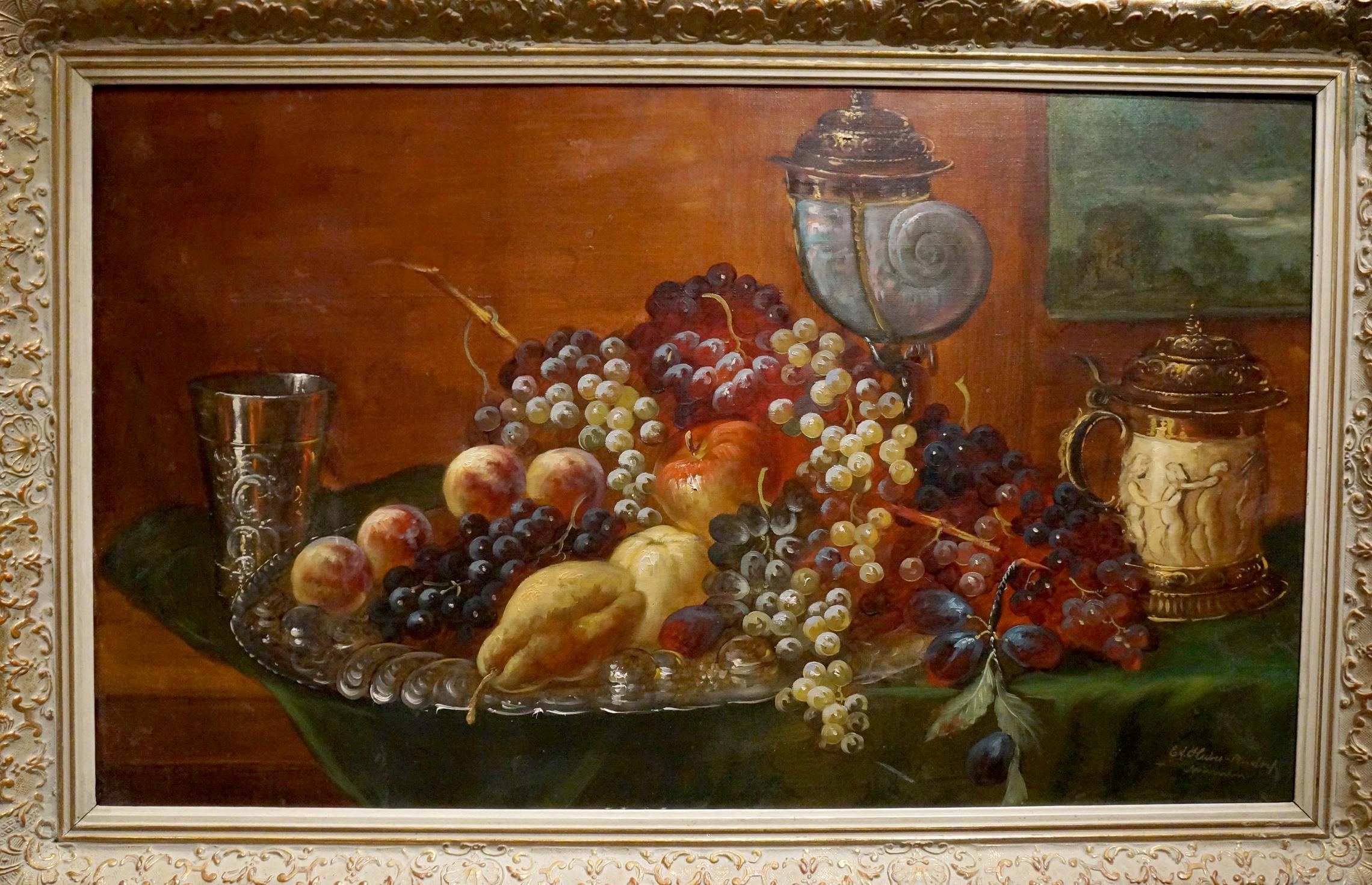 Oil painting Still life Huber Ed.