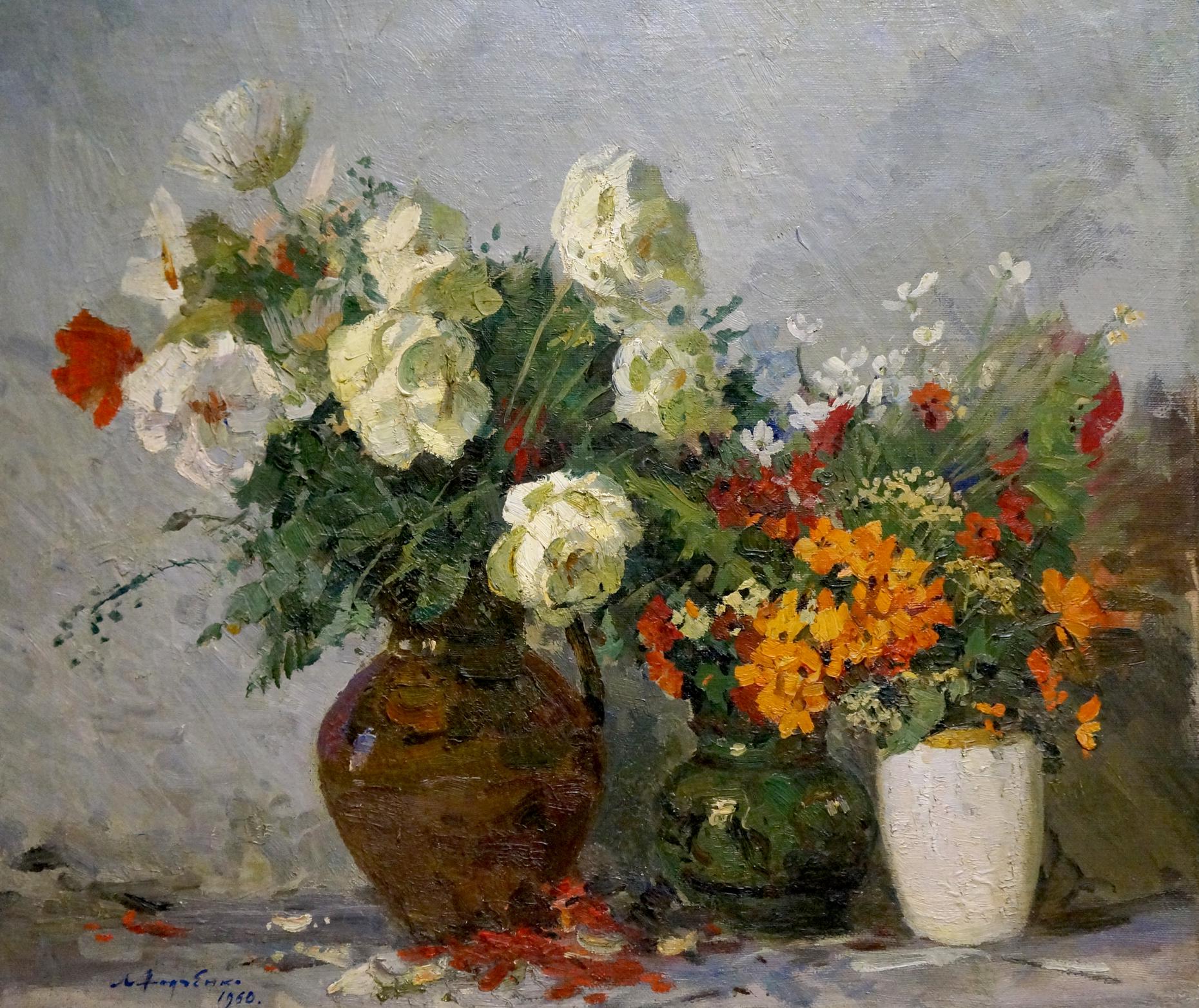 Oil painting Flowers Khodchenko Lev Pavlovich