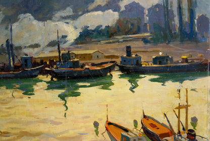 Oil painting South bay Afanasiev Mikhail Andreevich