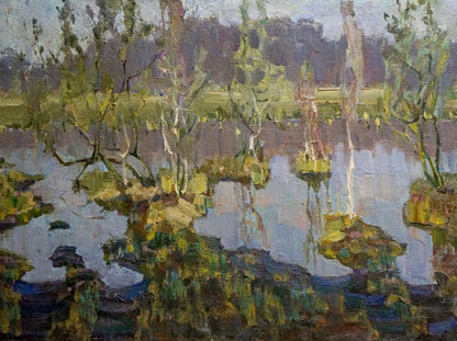 Oil painting Awakening Syrovatka Dmitry Matveevich