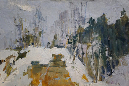 Oil painting Snowdrift Tkachenko Andrey Zinovievich