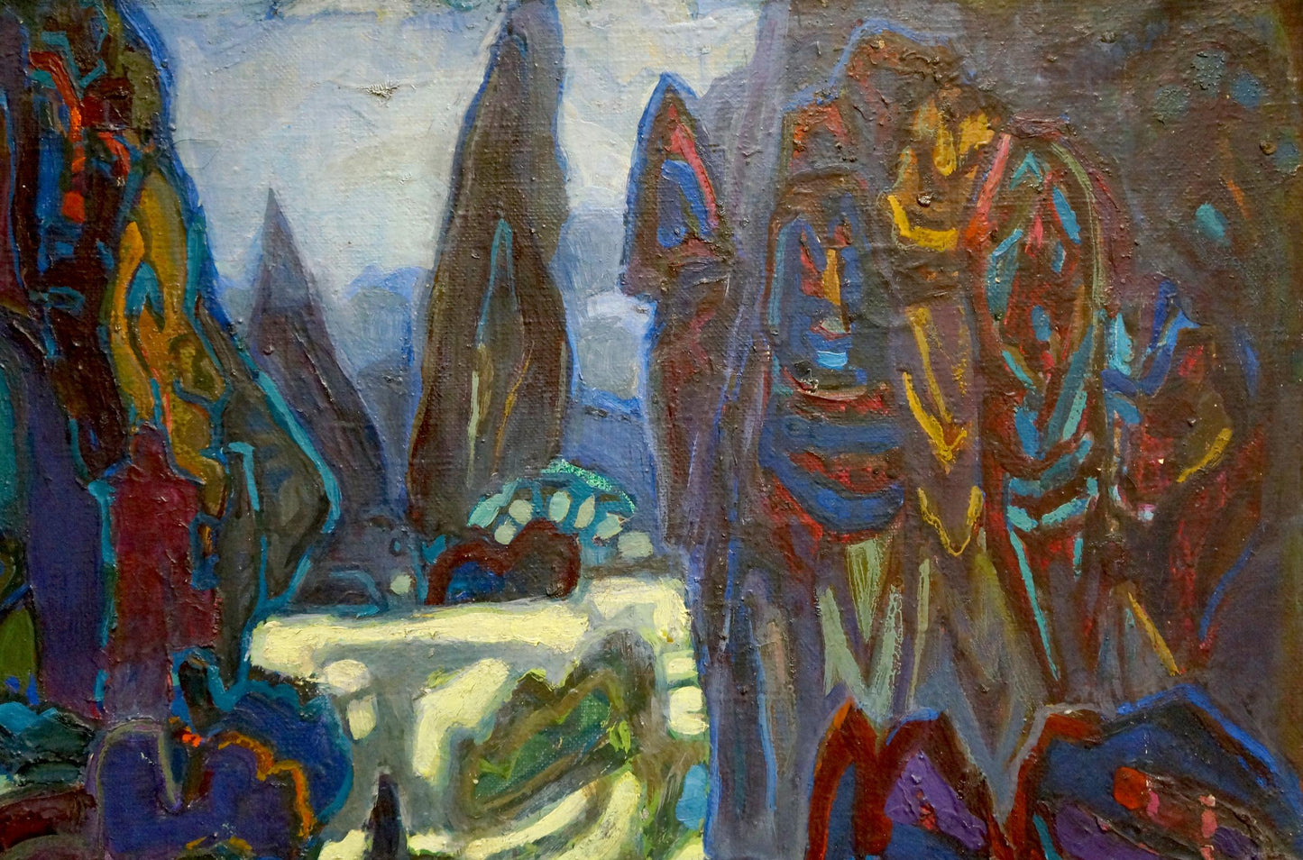 Abstract oil painting Kingdom Gornyy