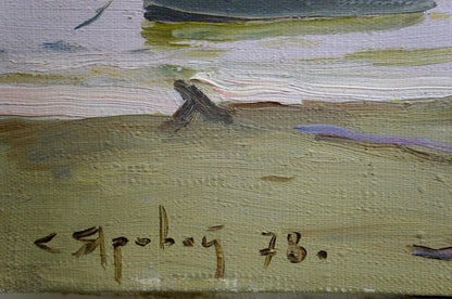 Oil painting Evening seaside Yarovoy Stepan Kalinovich
