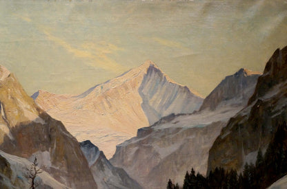 Erwin Kettemann's oil artwork capturing the wintry scene