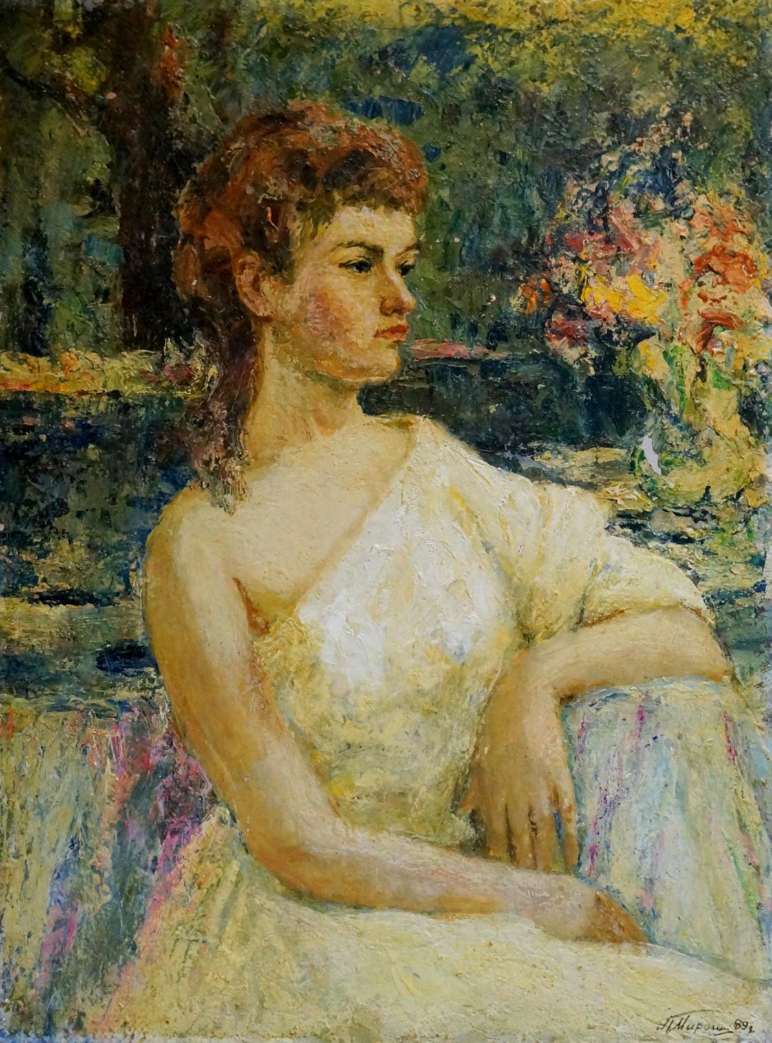 Oil painting Female portrait Miroshnichenko Pavel Petrovich