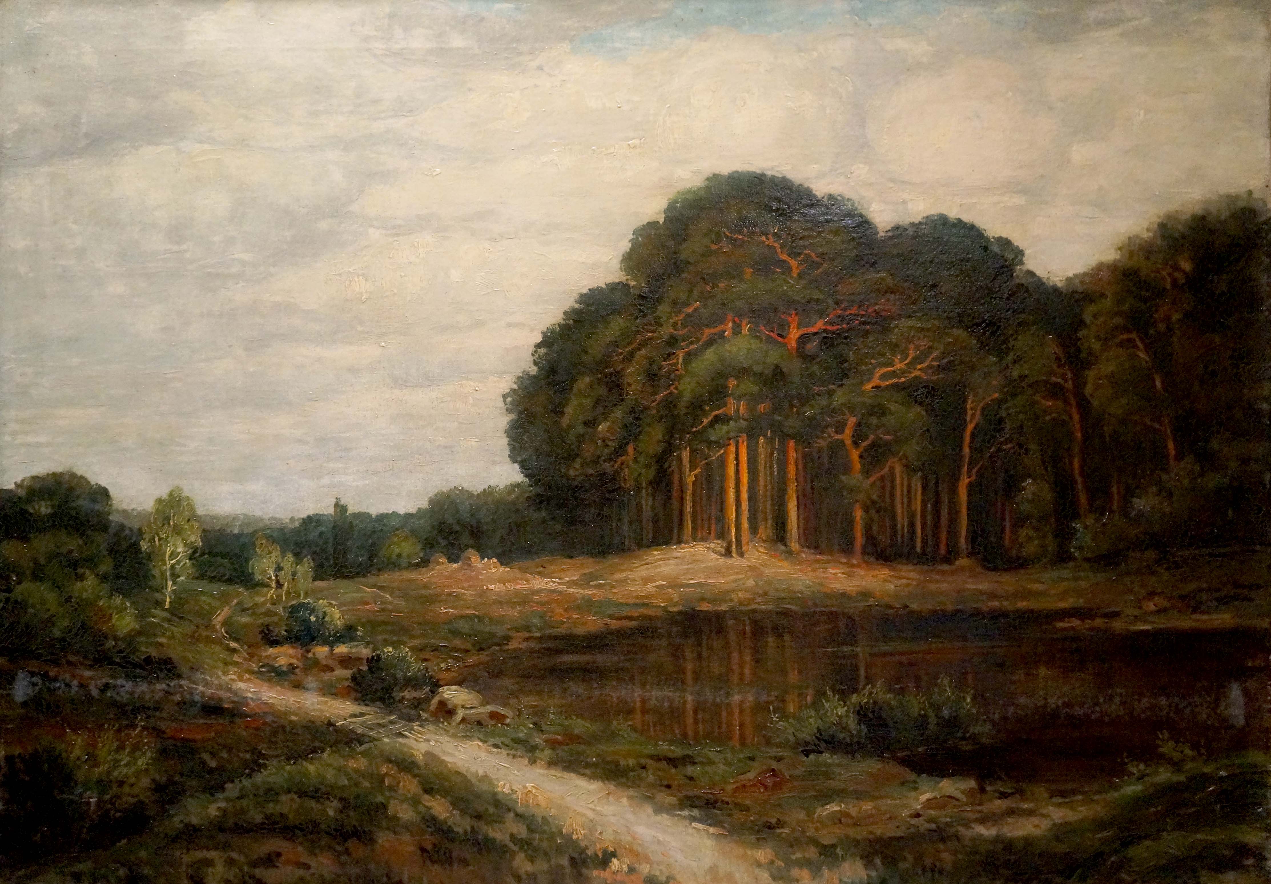 Oil painting Old forest