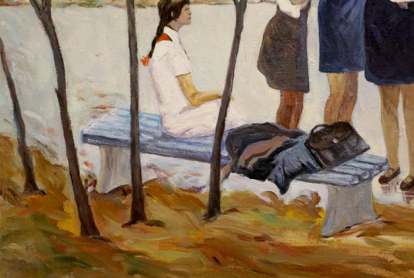 Oil painting In the park