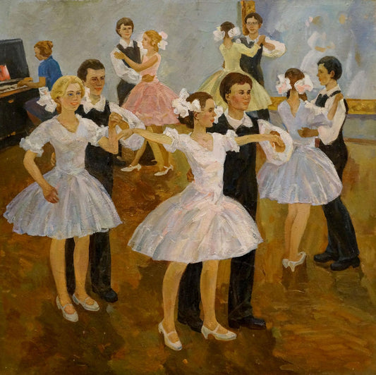 Oil painting Ballroom dancing Fomenok Stanislav Fedorovich