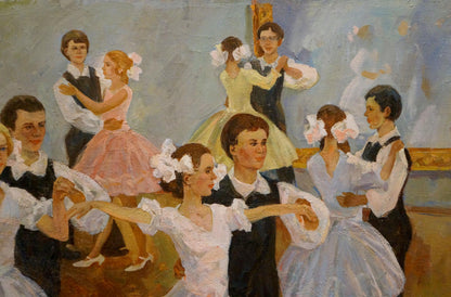 Oil painting Ballroom dancing Fomenok Stanislav Fedorovich