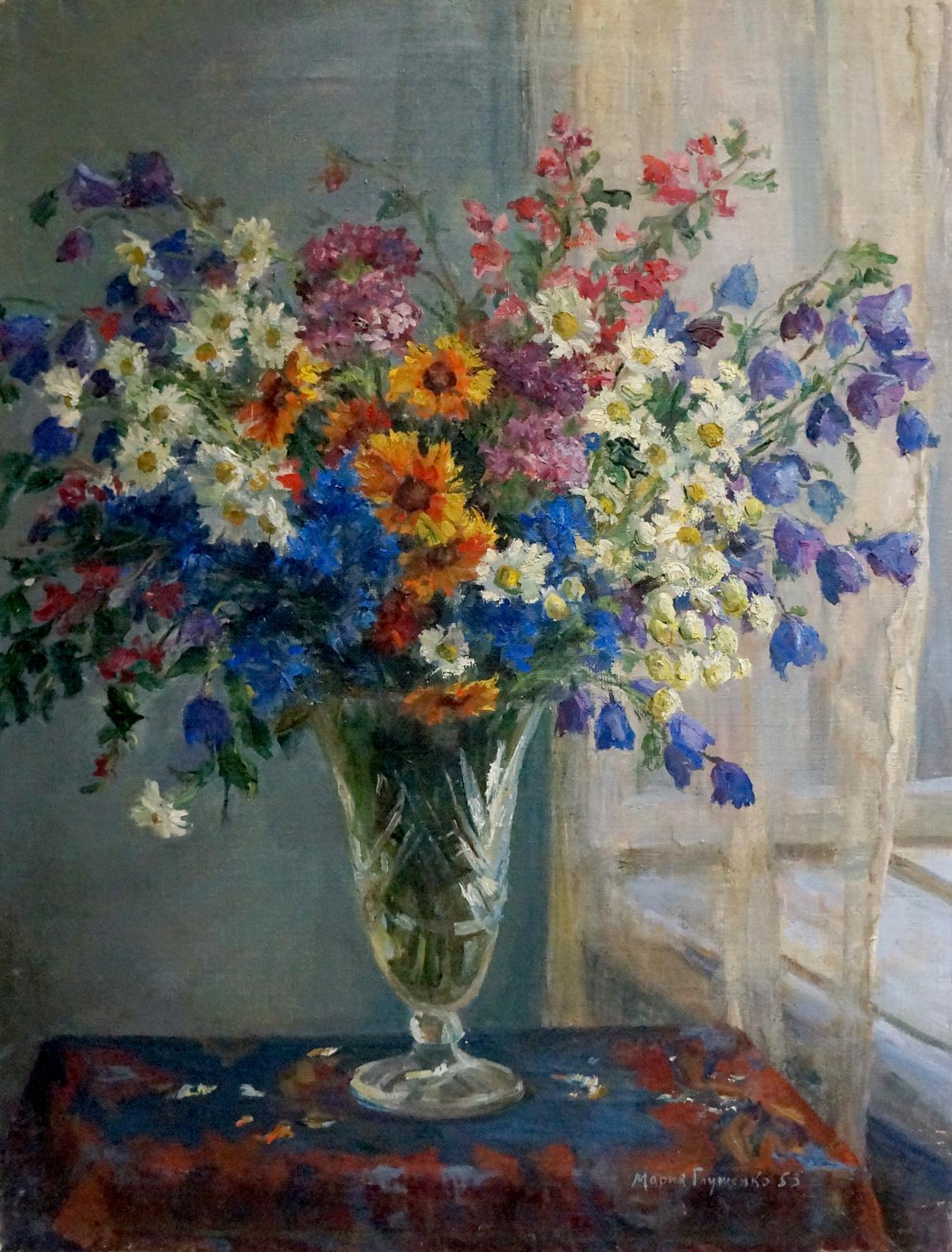 Oil painting Flowers Maria Glushchenko