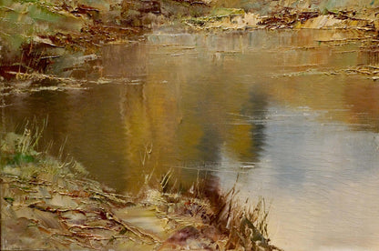 Oil painting Lake