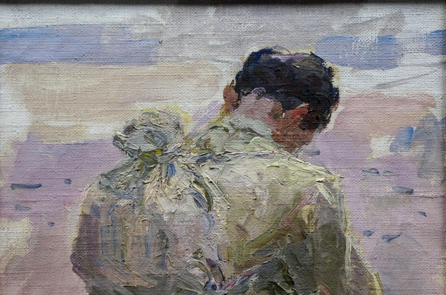 Oil painting Homecoming Shishko Sergei Fedorovich