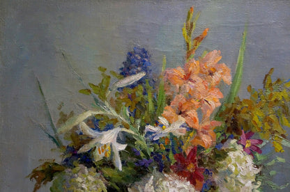 Oil painting Flowers Barsamov Nikolay Stepanovich