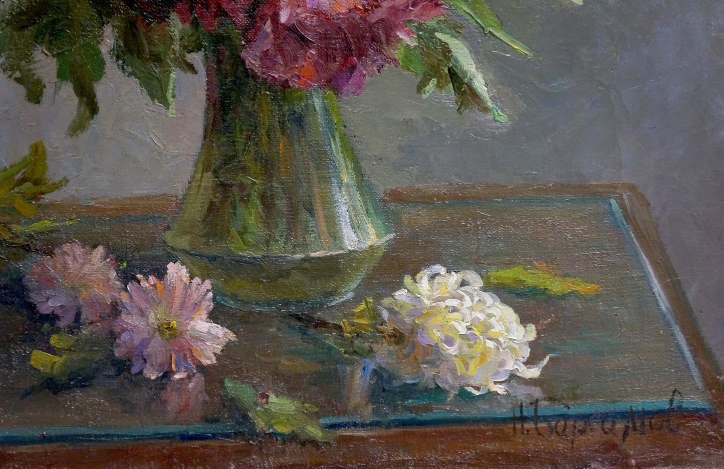 Oil painting Flowers Barsamov Nikolay Stepanovich