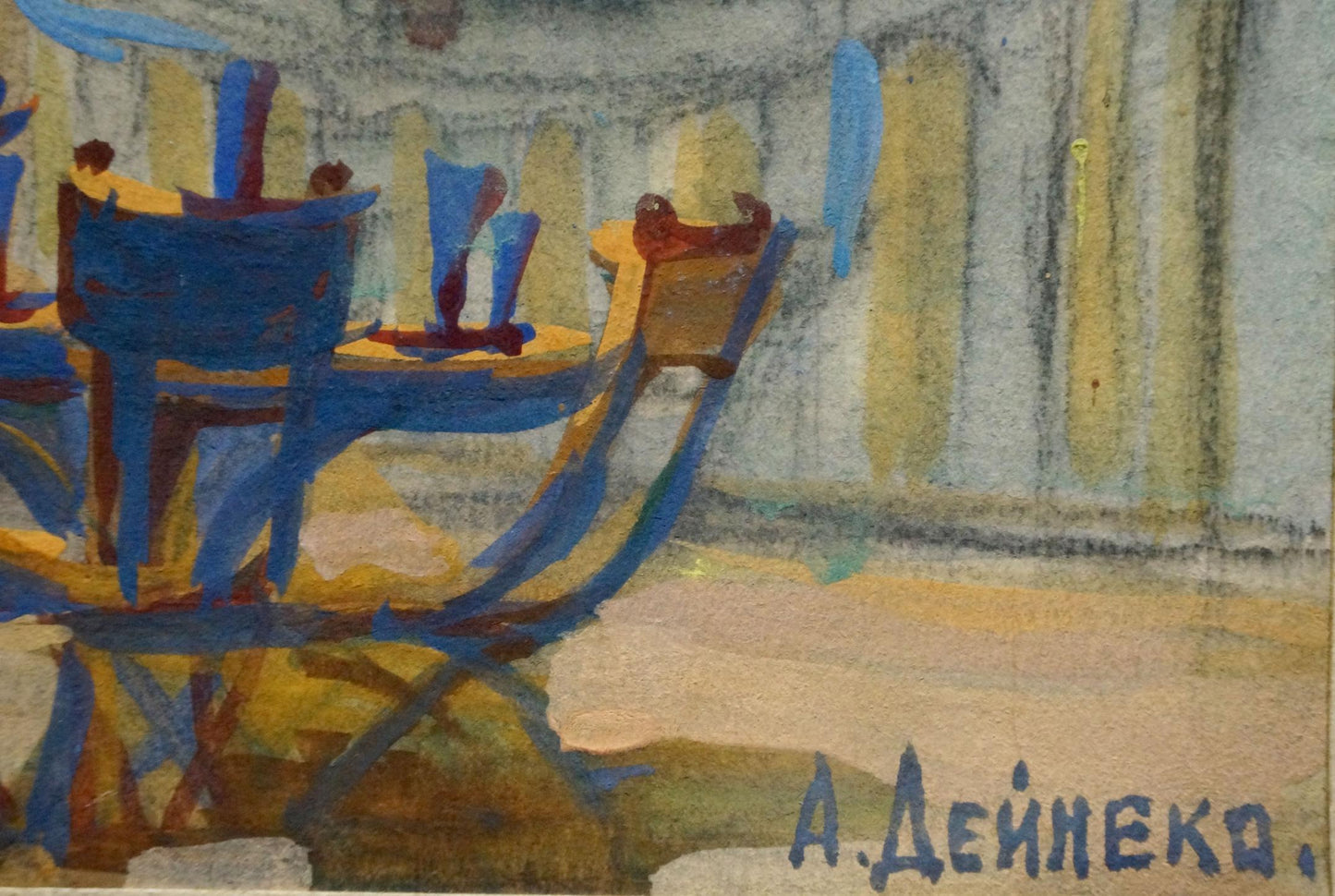 Oil painting Night landscape Deineka Alexander Alexandrovich